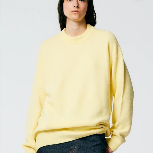 Tibi Pale Yellow Cowl Neck Sweater - Picture 2 of 6